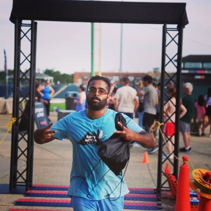 NRMedia50's tweet photo. Last weekend I competed in my second Tribe Fitness Challenge at Shoretown Ballpark &amp; it was not easy. I had to fight, claw, not give up with a cramp @AmyTrask @LeonardMarsh70 @TheDnRCompany @LeonardWheeler7 💯👍💪🔥🐐🏆 #NRMedia #TheNRHour #SetsBuilt #TribeFitnessChallenge https://t.co/zNtCalyBiw