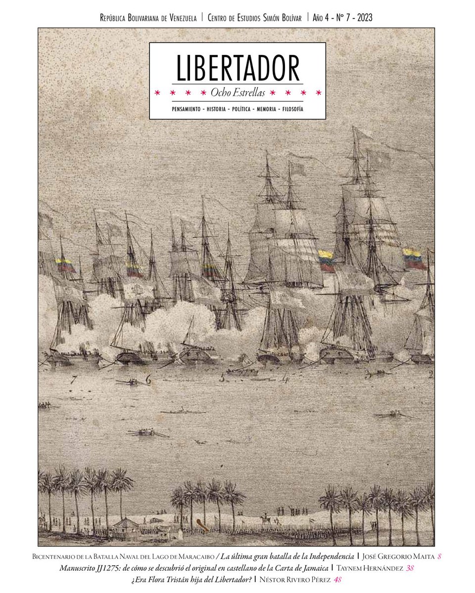NicolasMaduro's tweet photo. En esta semana bicentenaria de la Batalla Naval del Lago de Maracaibo es necesaria la lectura liberadora, por eso les comparto la revista: “Libertador 8 Estrellas N° 7”. ¡Un regalo para sus familiares y amigos! ==> https://t.co/EM4EUQFdHV https://t.co/5l1X9TjuAI