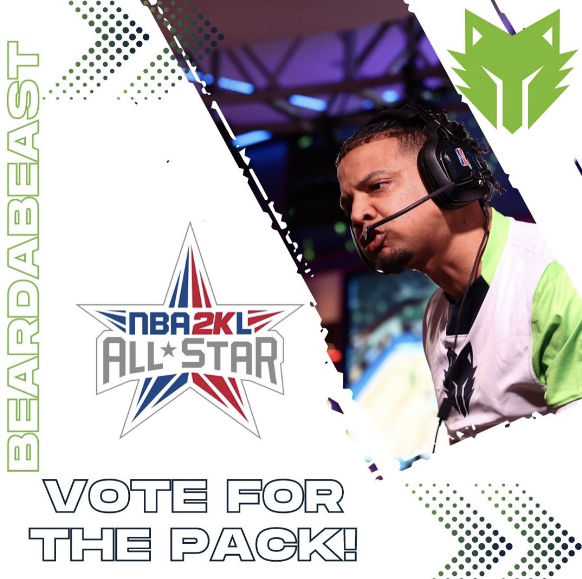 TWolvesGaming's tweet photo. Any @NBA2KLeague match up is more entertaining when @BearDaBeast23 is on stage! 

Let’s send Bear back to the All Star Game! Who knows, maybe Aqua Bear will show up! 🐻🌊

Vote for BEARDABEAST:
https://t.co/XK5AYFWFV0

#nba2kleague #nba2kl5v5 https://t.co/9SToIwo8CR