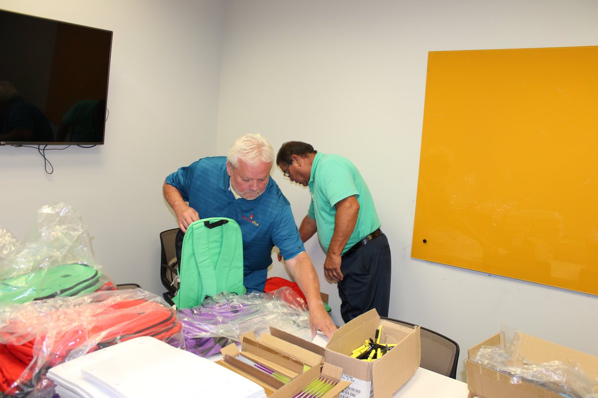 Happy Monday, Oklahoma! We are excited to once again join Essendant in the 2023 Backpack Program!

Last week, our team (and Winnie the Pooch) stuffed 100 backpacks to the brim with school supplies for <a href="/KIPPTulsa/">KIPP Tulsa</a> and Western Heights School District!