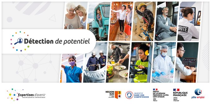 FTravail_13's tweet photo. Développée par Pôle emploi, la Détection de potentiel, financée par @MaRegionSud, est déployée dans toute la région pour répondre aux difficultés de recrutement sur des secteurs en tension🔎 https://t.co/YFP7WKULs3 #ExpertisesdAvenir https://t.co/6Y08XA7JGa