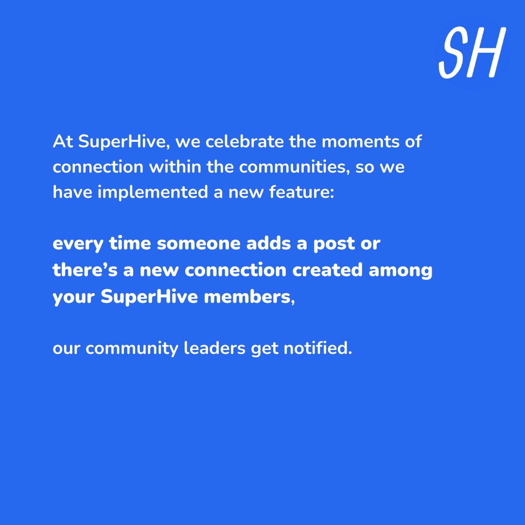 super_hive's tweet photo. At SuperHive we celebrate moments of connection ✨ https://t.co/0XOco4D9Oj