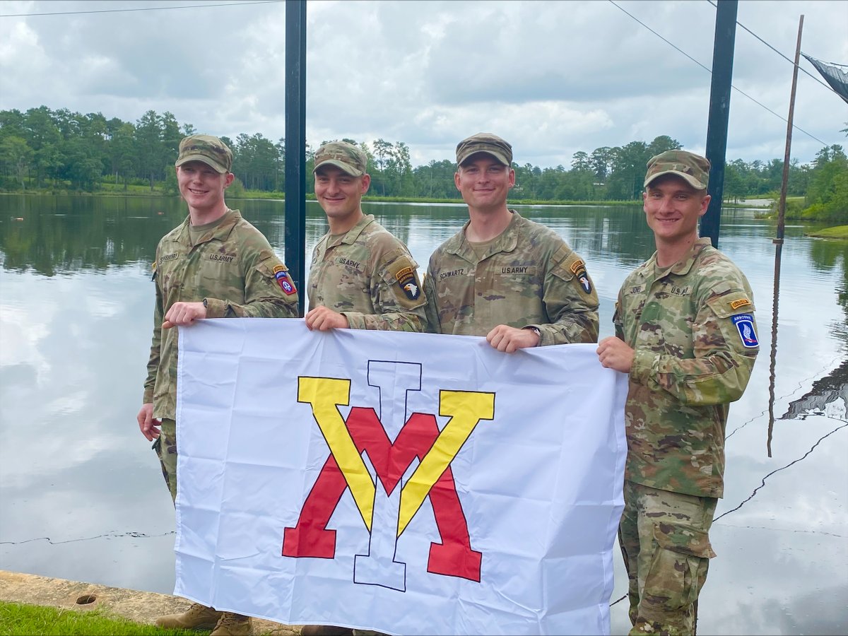 vmialumni's tweet photo. These four VMI alumni graduated Army Ranger School Friday, July 14. Congratulations to Austin Stansberry '20, Zach Wright '22, Sean Schwartz '22, Charles Jones '22. RVM! #VMI #VMIAlumni #VMIBeyondBarracks https://t.co/yDzC8s7zPD