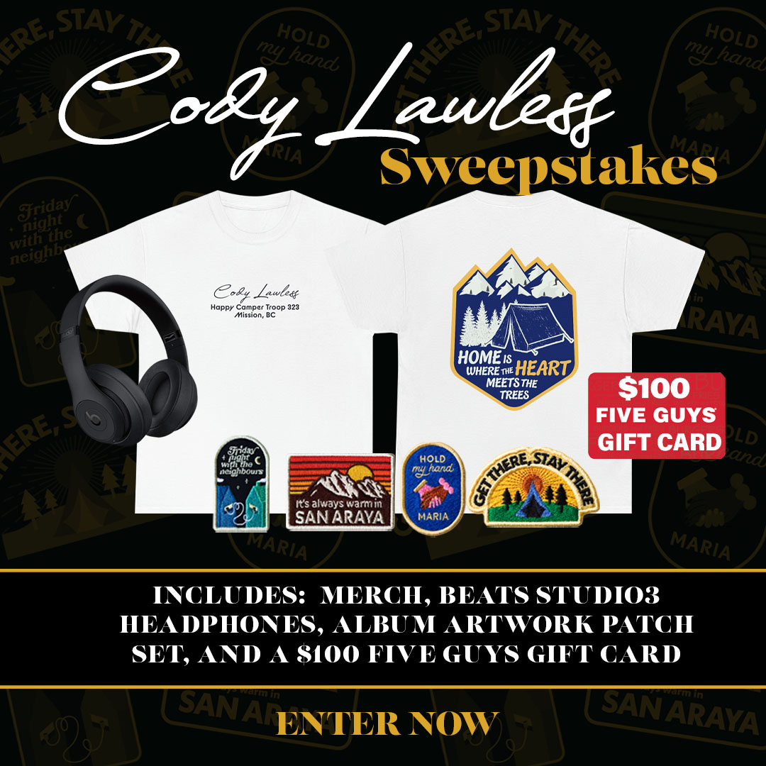 MNRK Music Group (@mnrkmusic) on Twitter photo Celebrate the release of "Sunshine State of a Happy Camper" by <a href="/theCodyLawless/">Cody Lawless</a> with an Exclusive Giveaway! 🌞🏕️
Enter Now for a chance to win a "Happy Camper" Prize Pack!
Entries are valid until August 27th. Good Luck!
mnrk-music.ffm.to/cody-giveaway Celebrate the release of "Sunshine State of a Happy Camper" by <a href="/theCodyLawless/">Cody Lawless</a> with an Exclusive Giveaway! 🌞🏕️
Enter Now for a chance to win a "Happy Camper" Prize Pack!
Entries are valid until August 27th. Good Luck!
mnrk-music.ffm.to/cody-giveaway