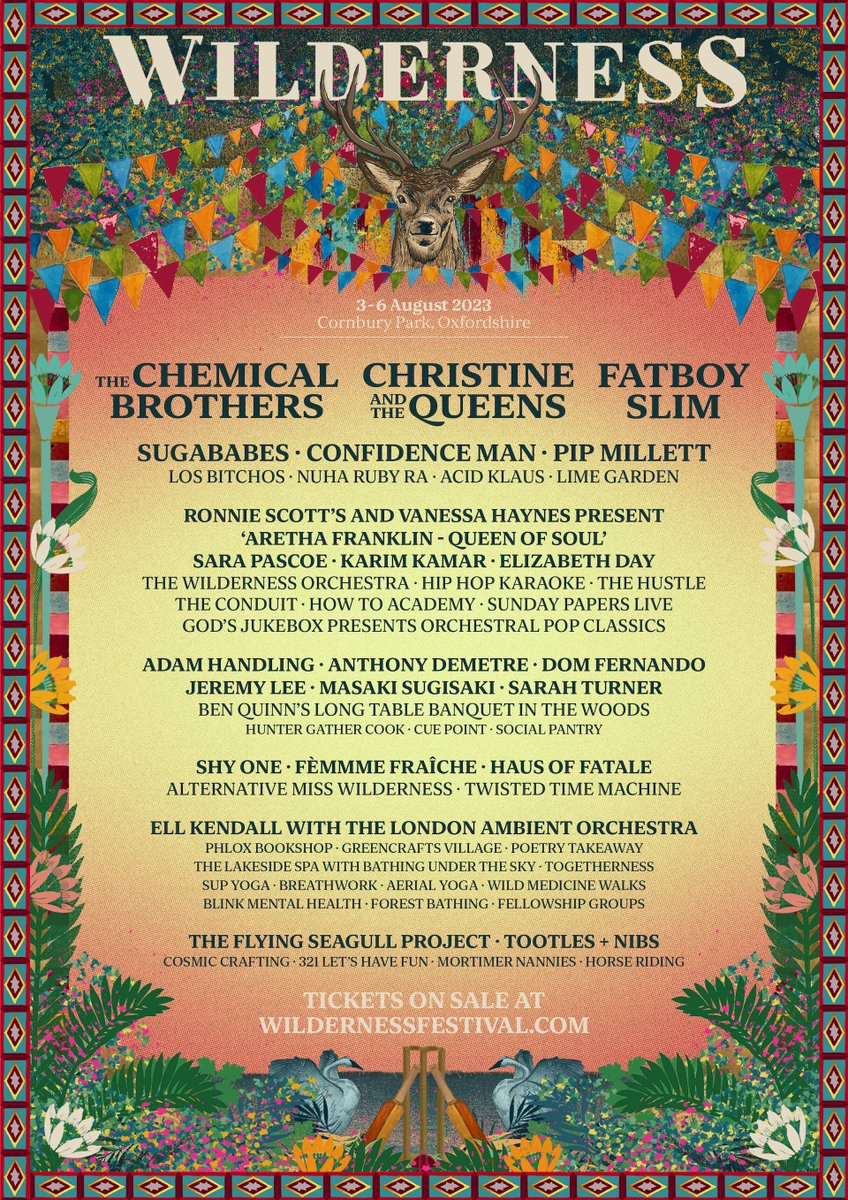 Can't wait to be playing <a href="/WildernessHQ/">Wilderness</a> fest next weekend.
We're on at the Shala Stage, 2:45pm on the 5th of August. Come along and say hi !