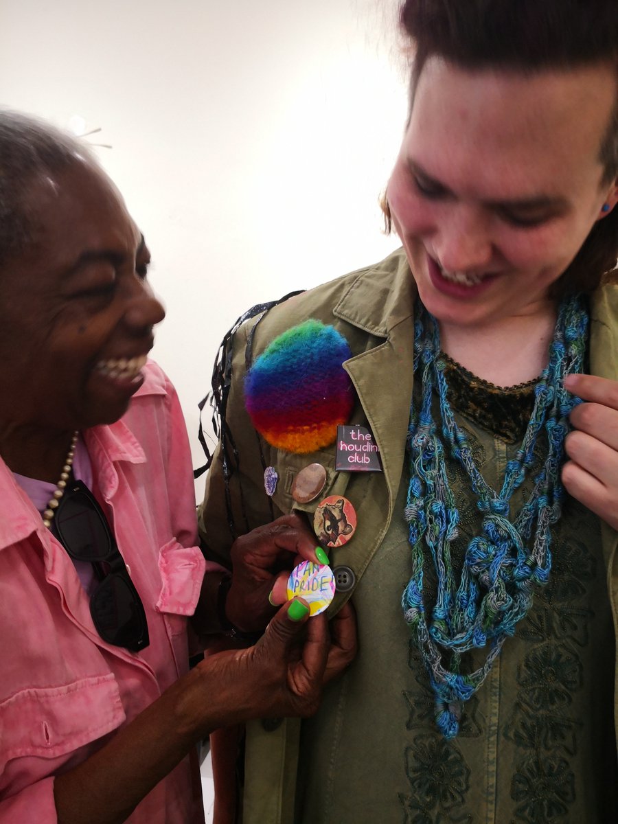 NJMIdeas's tweet photo. Glimpses of joy and creativity today at the @JusticeMuseum with Eliza, Millie and Nova getting ready to roll on our sassy museum's 🚲 for #Pride2023!  Check them out on Saturday 29th  from 11am to 3pm in Lace Market Square💥

#LetsCreate
#museum 
#Pride2023 https://t.co/dYpbUg3P99