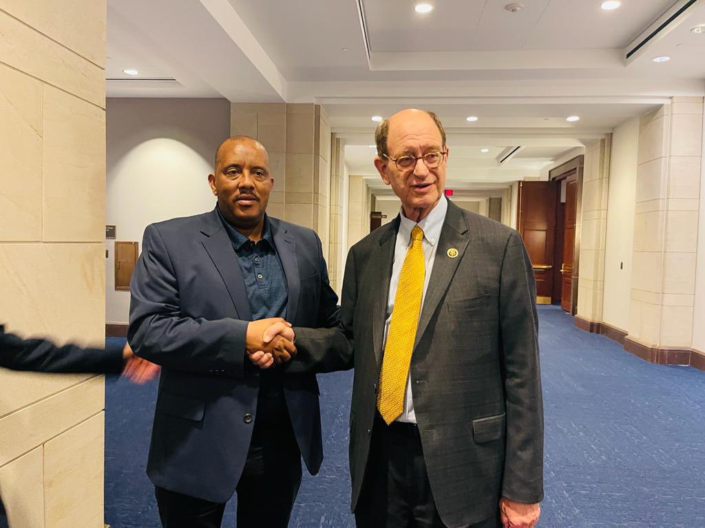 reda_getachew's tweet photo. Yesterday I met and had brief discussion with @BradSherman in the Capitol. While expressing gratitude for promoting the cause of the people of Tigray over the last 3 years, I also described to him the situation in Tigray in general &amp; the dire humanitarian situation in particular. https://t.co/HJgDIzYo44