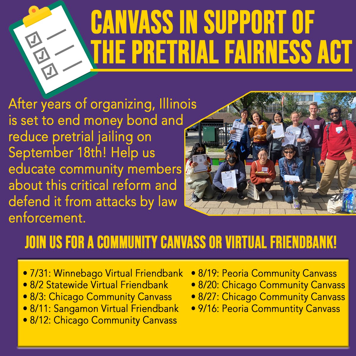 endmoneybond's tweet photo. Help spread the word and build support for the Pretrial Fairness Act in your community! 

Here are the first round of in-person &amp; virtual outreach opportunities. Register here: https://t.co/VXkm0F42G4 https://t.co/F14v2rXvfE