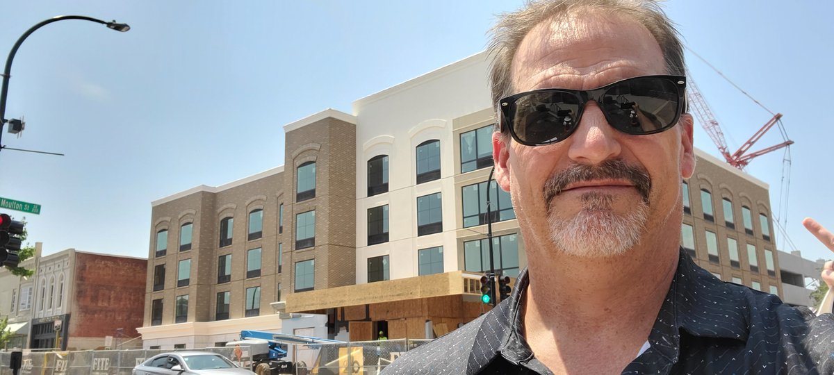 2bDesignStudio's tweet image. Obligatory construction site selfie from the new #Fairfield Inn &amp;amp; Suites in Downtown Decatur, AL...another great month of progress by Fite Building Company on this new addition to PHD Hotels' development portfolio #HospitalityDesign #Architect
