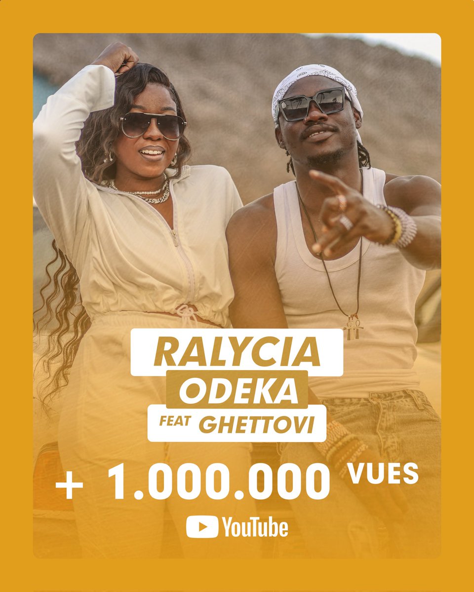 Ralyciaofficiel's tweet photo. #ODEKA ❤️🔥👑❤️🔥 1M DE VUES 🔥🔥🔥Seigneur donne à mes ennemis ou à tt celui qui peut envier, 3 fois plus que ce que tu me donnes 🙏
Merci à ts ceux qui ont liké, commenté, partagé, encouragé,poussé #ODEKA. A tous ceux qui n'ont pas aimé, vivement que le prochain vous plaise https://t.co/9lWSuUA1mD