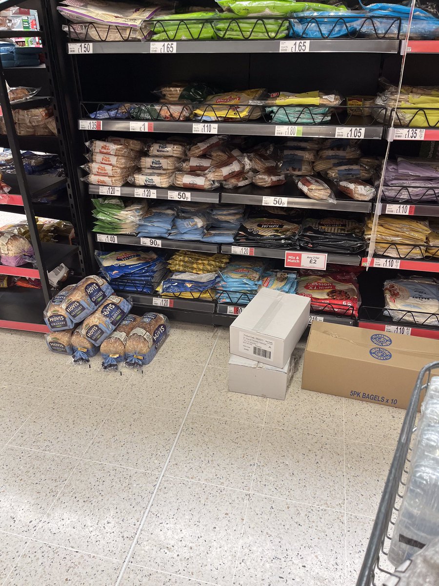 mrssimm's tweet photo. @AsdaServiceTeam shocked to see your Middlebrook store leaving food stock directly on the floor? Today around 1pm, no member of staff around working on it? Not really hygienic. Will think twice about buying from the bakery again. Expected better 🤔 https://t.co/Ic83JoC5QF