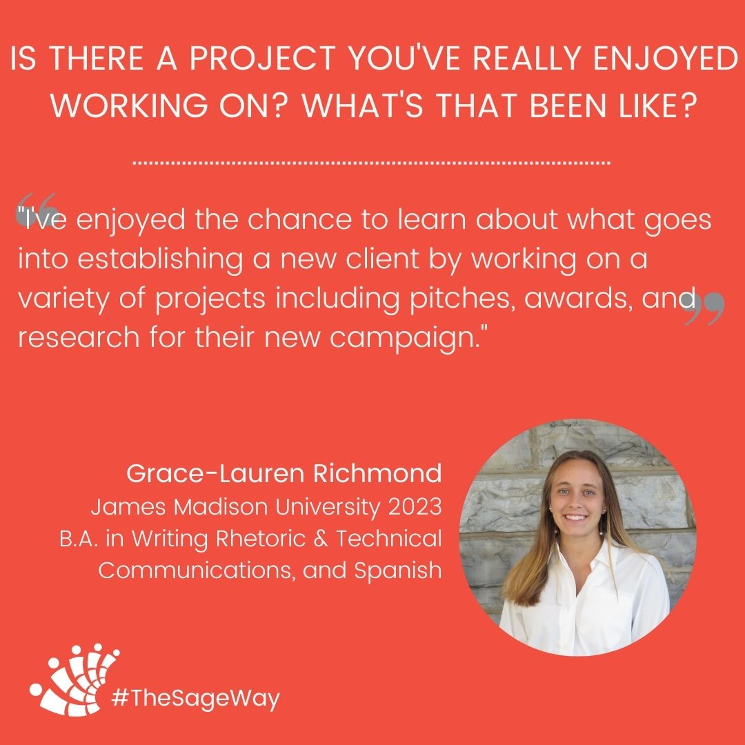 Today is National Intern Day and we’re recognizing our summer class of interns and what they’re learning during their time as a Sager intern! Taniyah, Grace-Lauren and Abigail have been doing a terrific job supporting our team and clients! #TheSageWay #NationalInternDay