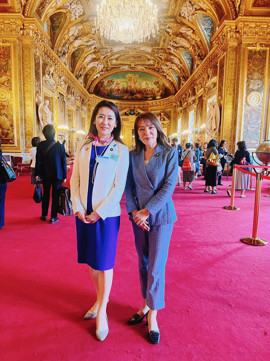 #自民党女性局🇫🇷研修② フランスの上院はリュクサンブール宮殿なのです。アヴェ上院議員との意見交換の後、上院見学。