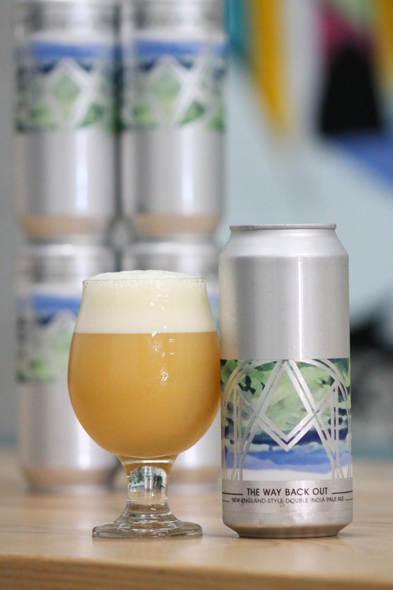 A DIPA joins our lineup this week chock-full of New Zealand hops! 

THE WAY BACK OUT // NE-style Double IPA
Deep luscious layers from a blend of Rakau, Nelson Sauvin, Peacherine, and Citra. Think mango mimosas, white grape jam, and tangerine gummies.
