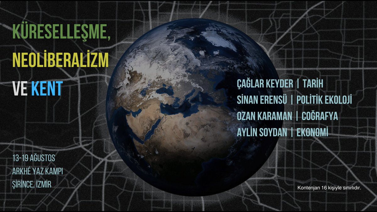 aslisedef2's tweet photo. Toplumca üretilmiş değeri en verimli dağıtacak mekanizmanın pazarlar olduğunu kabul eden neoliberal küresel organizasyonu🗽, ve
uzun vadeli bir sosyal süreç olarak kentleşmeyi 🏗️
disiplinler-arası bir bakış açısıyla tartışacağımız  
yaz okulumuza davetlisiniz!
@ArkheProjesi https://t.co/DDYC9tgwWa