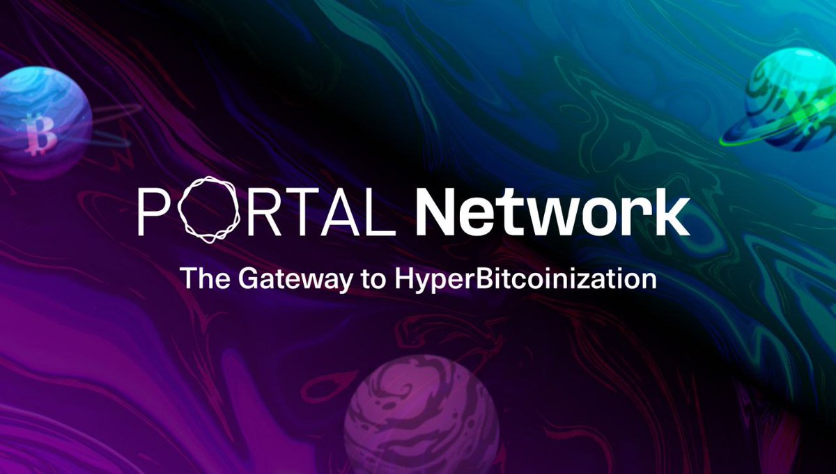 PortaltoBitcoin's tweet photo. 1/Opening Portal To HyperBitcoinization: Introducing Portal Network
For 1.5 years, we've been on a mission to shape the future of DeFi, working tirelessly to bring interchain liquidity to Bitcoin. Our vision: Serve as the ultimate gateway to HyperBitcoinization #PortalToTheFuture