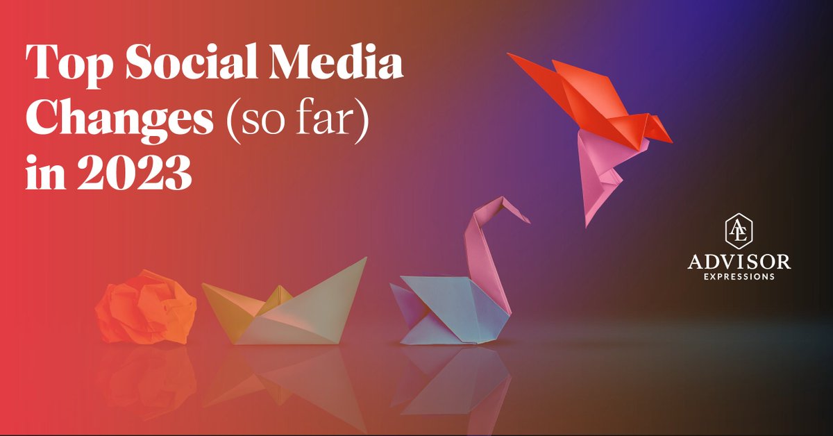 AdvisorExp's tweet photo. With a familiar platform changing every day, a professional platform removing fun tools, and a new platform on the rise, let’s break things down: https://t.co/j2YCUDQtbh

#AdvisorExpressions #FinancialMarketing #SocialMediaMarketing #LogisticsMarketing https://t.co/CyVZOFWTrv