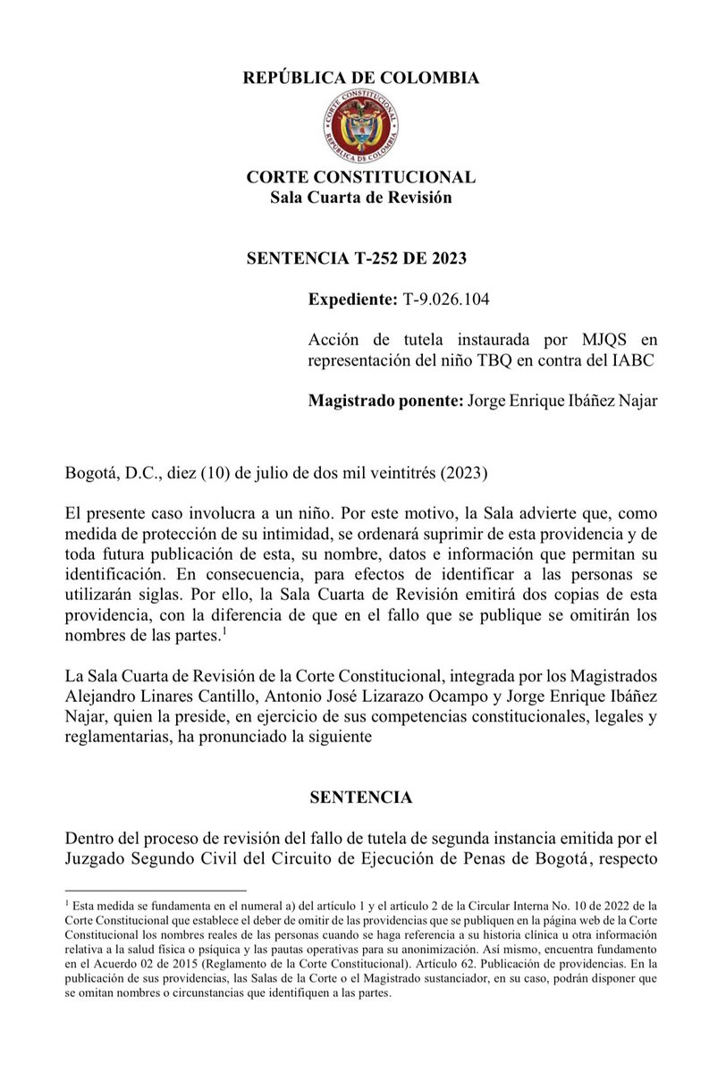 Actualidad Jurídica 

Corte Constitucional - Sentencia T-252 de 2023.Dispone las reglas jurisprudenciales aplicables a los asuntos de acoso en redes sociales o ciberbullying.

drive.google.com/file/d/1Xs-IqC…