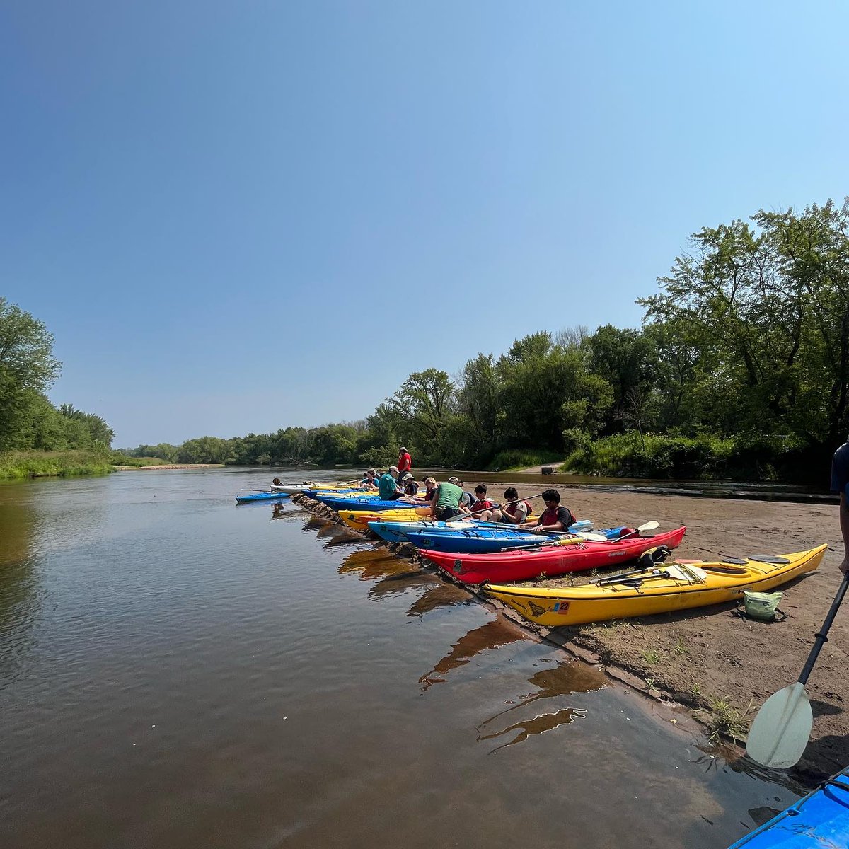 An afternoon of fun with a Jr. high baseball team from Chicago! Go Renegades!!! #mississippiriver #wabasha #minnesota #wisconsin