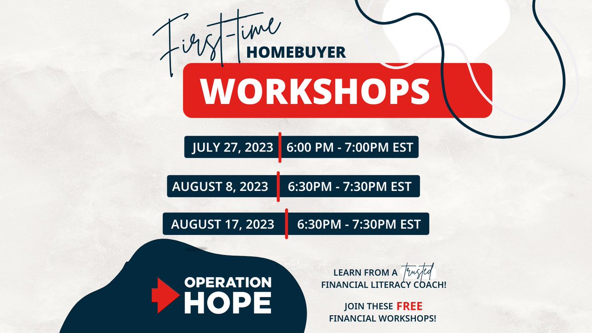 VinebrookHomes's tweet photo. Ready to unlock the door to homeownership? 🏡Don't miss out on this FREE opportunity with @OperationHOPE 
Sign up for FREE here👉https://t.co/2mZnsxr3ID https://t.co/gl9yfuhYw8