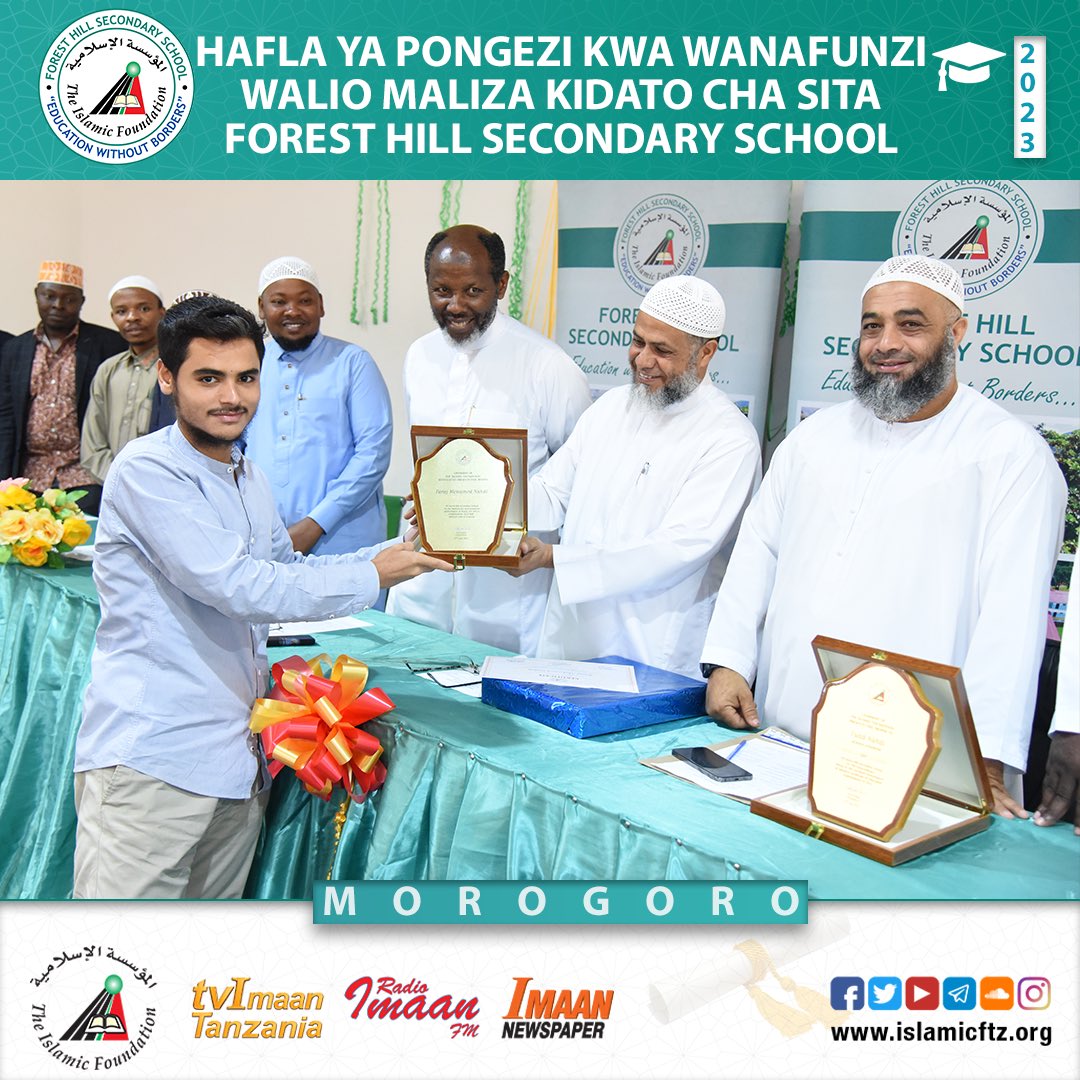 islamicftz's tweet photo. Hafla ya kuwapongeza wanafunzi, waalimu na wafanyakazi wote kwa matokeao mazuri ya kidato cha sita ya shule ya Forest Hill Secondary kwa mwala 2023.
_
#foresthillsecondary #kidatochasita #ufaulu #haflayapongezi #formsix #Islamicftz https://t.co/GaHGU3Gw4y
