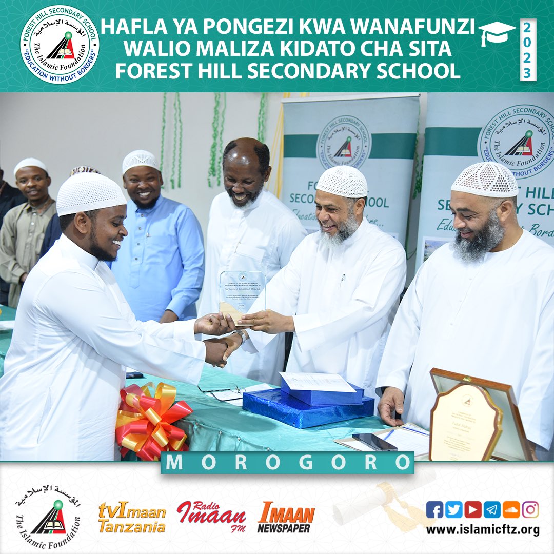 islamicftz's tweet photo. Hafla ya kuwapongeza wanafunzi, waalimu na wafanyakazi wote kwa matokeao mazuri ya kidato cha sita ya shule ya Forest Hill Secondary kwa mwala 2023.
_
#foresthillsecondary #kidatochasita #ufaulu #haflayapongezi #formsix #Islamicftz https://t.co/GaHGU3Gw4y
