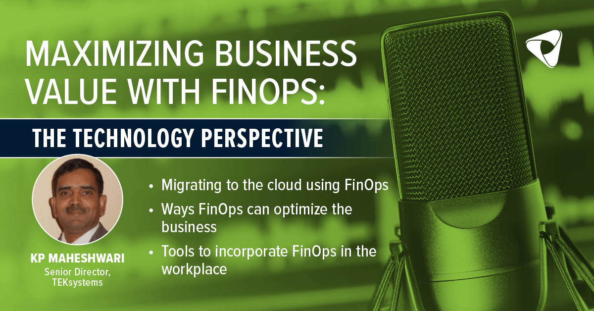 TEKsystems's tweet photo. Ready to dive into the world of #FinOps? Kalika Prasad Maheshwari, senior director at TEKsystems, shares his expert insights on @theagile_brand prodcast to help you uncover tools and strategies to take your business to the next level: https://t.co/NwYvgy6vZY https://t.co/XSBSsUleYk