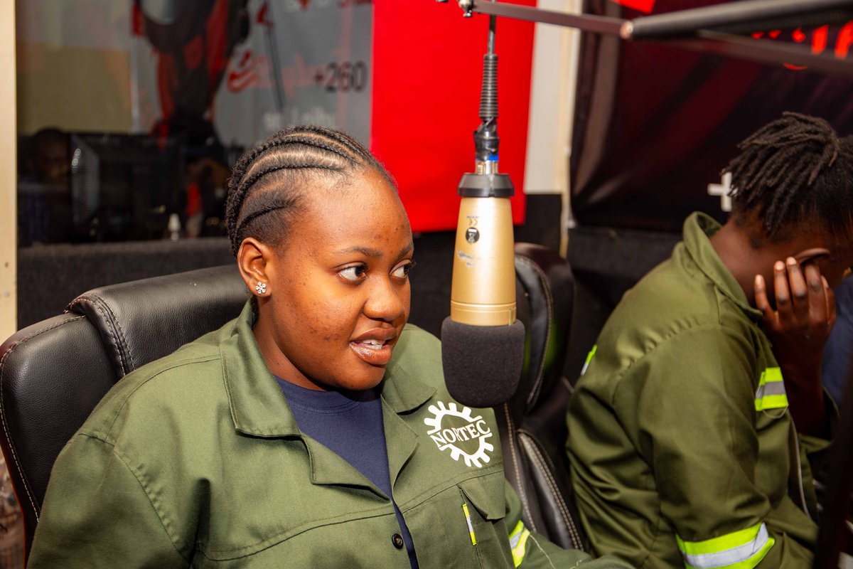 ZamitaZambia's tweet photo. Today #ZAMITA was hosted by Radio Rooster FM 91.3 FM - Ndola on a radio Interview on gender equality and inclusion in Automotive &amp; Heavy equipment engineering programs @NORTEC_ .

#SDG5 #FutureIsGenderInclusive https://t.co/ALhbaMKViO