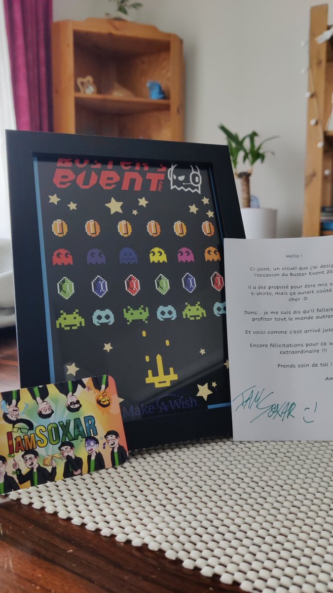 Le cadeau de <a href="/iamsoxar/">Soxar</a> est juste trop chou 💕 
Et l'illustration est vraiment bien 💕
Encore gg et merci pour cet évent de folie <a href="/LGeekbusters/">Geekbusters</a> ✨