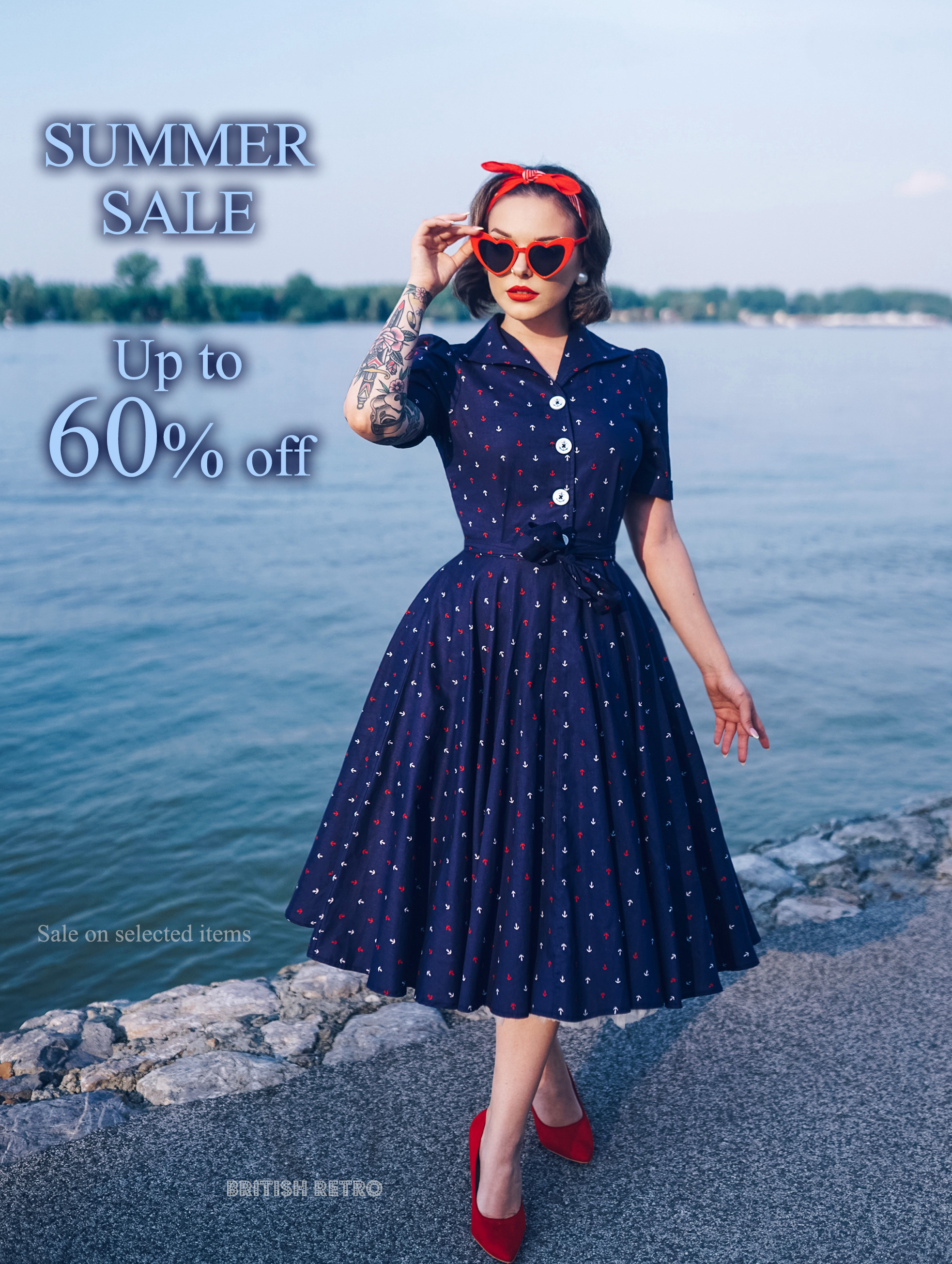 British retro clothing discount