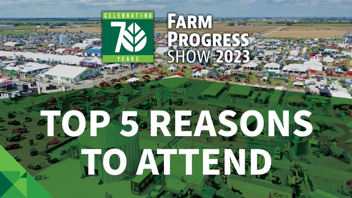 FPShow's tweet photo. We’re excited to see you at the Farm Progress Show in Decatur, Ill., Aug. 29–31.

Secure your advance #FPS23 tickets 🎟 https://t.co/f8jF1yVLso 

𝗪𝗮𝗻𝘁 𝗮 𝗴𝗹𝗶𝗺𝗽𝘀𝗲 𝗶𝗻𝘀𝗶𝗱𝗲 𝘁𝗵𝗲 𝗯𝗶𝗴 𝗲𝘃𝗲𝗻𝘁? 𝗛𝗲𝗿𝗲 𝗮𝗿𝗲 𝟱 𝘁𝗵𝗶𝗻𝗴𝘀 𝘁𝗼 𝗹𝗼𝗼𝗸 𝗳𝗼𝗿𝘄𝗮𝗿𝗱 𝘁𝗼👇 https://t.co/9qKntIQ7Qi