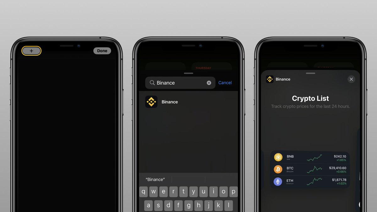 💰 Win your share of $5,000! 💰

Here’s how:

🔸 Retweet
🔸 Add the #Binance Widget to your phone
🔸 Share a screenshot with a creative background
🔸 Use the hashtag #BinanceWidget

We'll pick 20 of the best to win $250 each!

Bonus points for having #Binance elements.