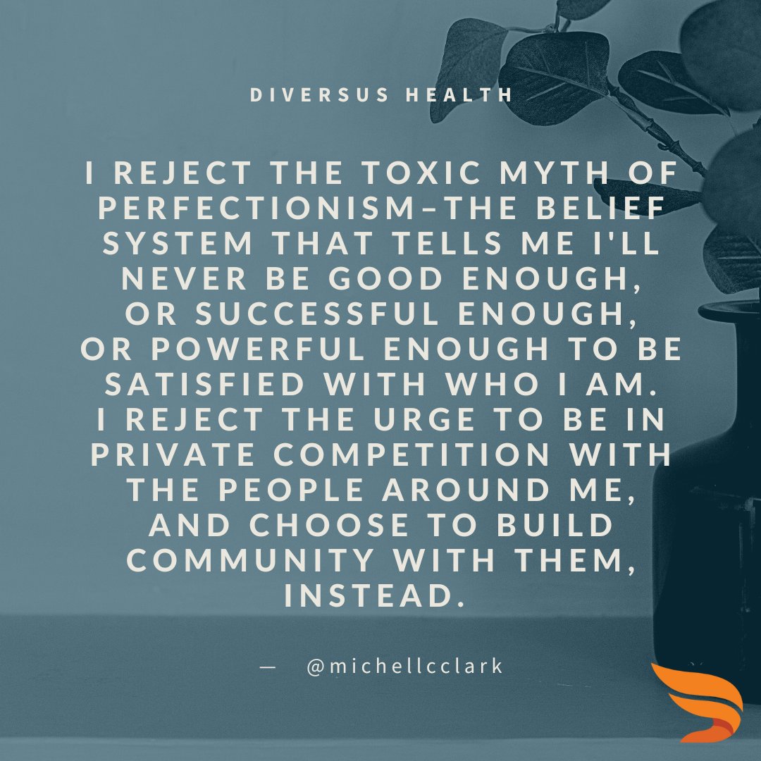 Diversus_Health's tweet photo. Reject the toxic myth of perfectionism.
#mentalhealth #mentalwellness #mentalhealthmatters #DiversusHealth #quoteoftheday #mentalhealthquotes #therapy https://t.co/xkHlMcL80B