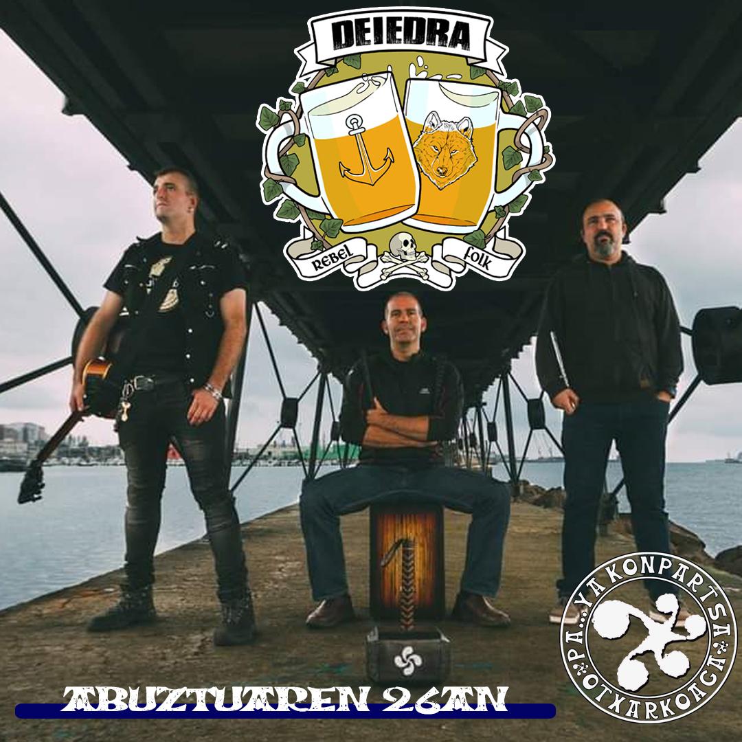 PaYaKonpartsa's tweet photo. EUS//Aurten berriz @deiedrataldea izango da txosnan. Euskal folk errebeldearen aintzindariak berriro alaituko dute #Atzekaldea. Abuztuaren 26an euskal folk errebeldearen arratsaldea izango dugu gurean. Badakigu ez duzula galduko. https://t.co/nnaD2LYIFN