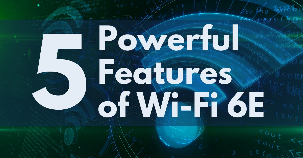 Read our latest blog about 5 powerful features of Wi-Fi 6E and what’s coming next in Wi-Fi networking. 
bit.ly/3Ovpe8Z