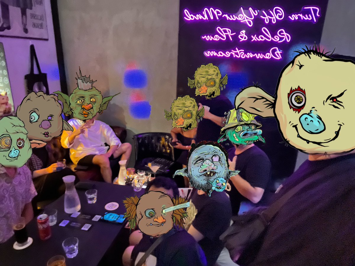 mojojojoppg.hl (@0xmojojo) on Twitter photo Gob in Singapore <a href="/goblintown/">goblintown</a>
The night is still young🥂🍻
<a href="/dokkaybee/">korblin.eth 🇲🇵🇰🇷</a> <a href="/decentralais/">dec</a> <a href="/athale/">👁 M 👁</a> <a href="/baconator_thee/">🥓👁️🥓THEE BACONATOR🥓👁️🥓</a> @Fake2Gob <a href="/nvrezrjstfstr/">Fwogtagonist 🇵🇭</a> <a href="/pamanetwork/">boredjobs</a> Gob in Singapore <a href="/goblintown/">goblintown</a>
The night is still young🥂🍻
<a href="/dokkaybee/">korblin.eth 🇲🇵🇰🇷</a> <a href="/decentralais/">dec</a> <a href="/athale/">👁 M 👁</a> <a href="/baconator_thee/">🥓👁️🥓THEE BACONATOR🥓👁️🥓</a> @Fake2Gob <a href="/nvrezrjstfstr/">Fwogtagonist 🇵🇭</a> <a href="/pamanetwork/">boredjobs</a>