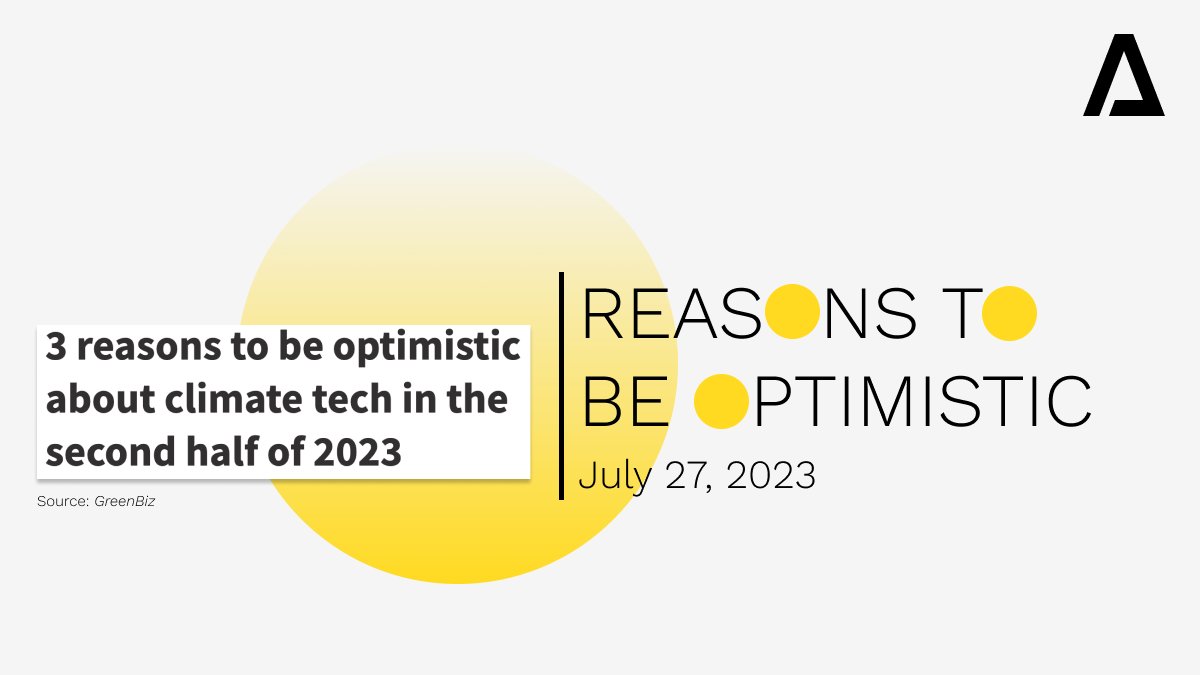 activatefellows's tweet photo. Three #ReasonsToBeOptimistic about climate tech this year:
➡️ Continued VC investment in emerging climate technology
➡️ Hundreds of thousands of climate tech job openings across job operations
➡️ #InflationReductionAct funding taking effect
Keep reading: https://t.co/EJSii0GMG9 https://t.co/qDu5MFWdCn