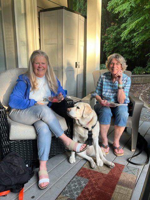 selshult's tweet photo. Thank you Carol Henry for inviting me and Keb to your Book Club to discuss our book #ADogsDevotion. Keb and I are still marveling over the gift basket. Thank you for a magic evening. You all make a difference. #bookclub #book #memoir #bestseller #awardwinningbook #searchdog https://t.co/2Q3q0K87a8