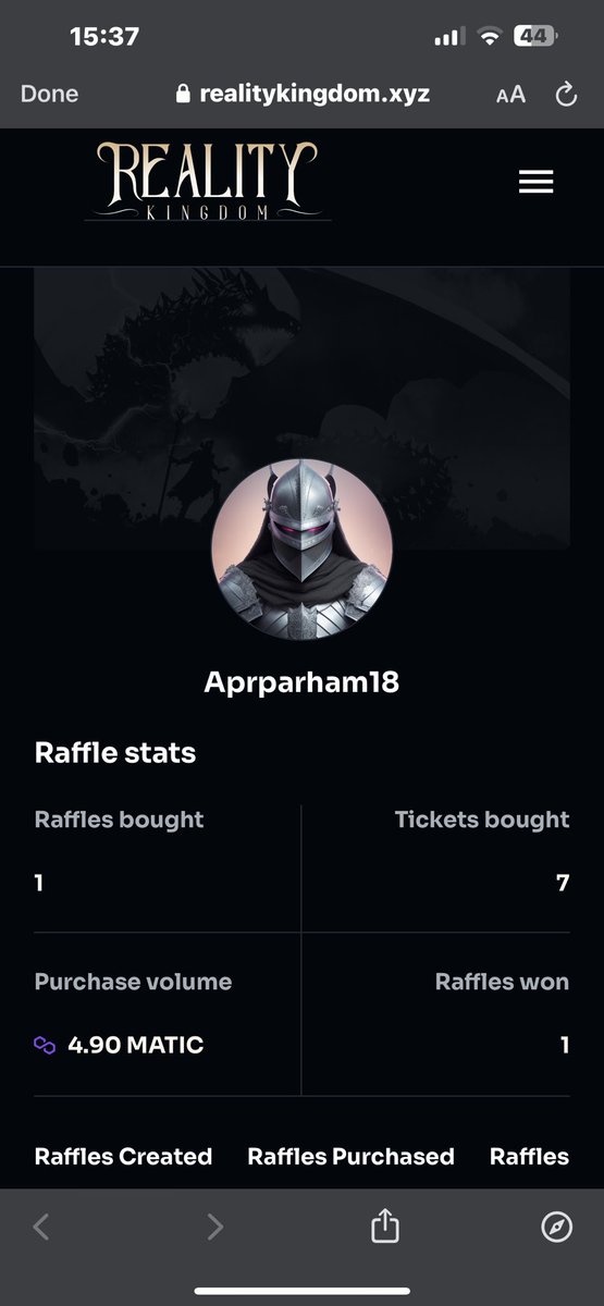 Adelapr18's tweet photo. @RealityKingdom_ 
Thanks to❤️❤️ @RealityKingdom_❤️❤️for this beautiful #NFT and professional #RAFFLE 
🎉🎉Just for 4.9 #MATIC ticket I 🎉🎉won 90 #MATIC  @RingRunnerz #NFT 
@f_pakjo @samane247201 @sanaz_shojaei @aghmeioni https://t.co/giekIW4Rkd