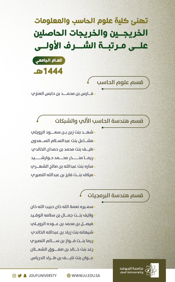 كلية علوم الحاسب و المعلومات tweet media
