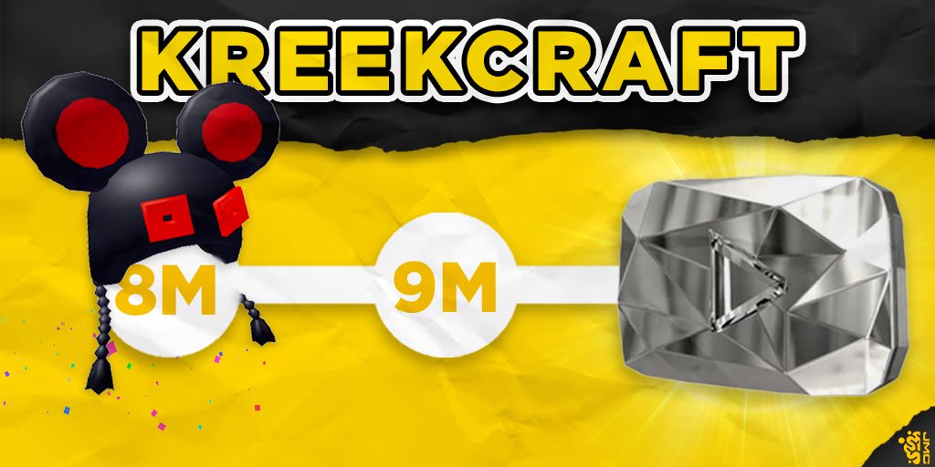 Congrats <a href="/KreekCraft/">KreekCraft</a> on 8 Million Subscribers 💥

A pleasure working together since 4M

One more milestone until diamond 💎