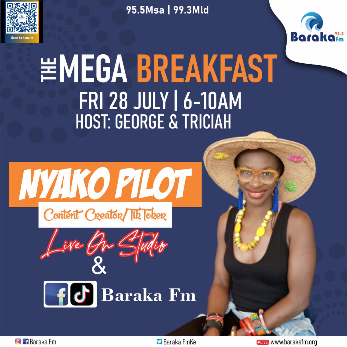 Self made celebrity. Call her TikTok president <a href="/nyako/">nyako</a> will be on set 7AM-8AM on #MegaBreakfast show tomorrow Friday. Make a date!