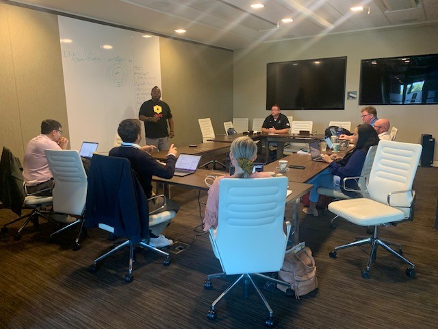 UNHLaw's tweet image. More photos from UNH Franklin Pierce School of Law's #IPSI and our amazing second week in Silicon Valley!  Students are in the classroom and in the field engaging with industry experts on a wide range of topics in #intellectualpropertylaw! #IPSI #powerhouse