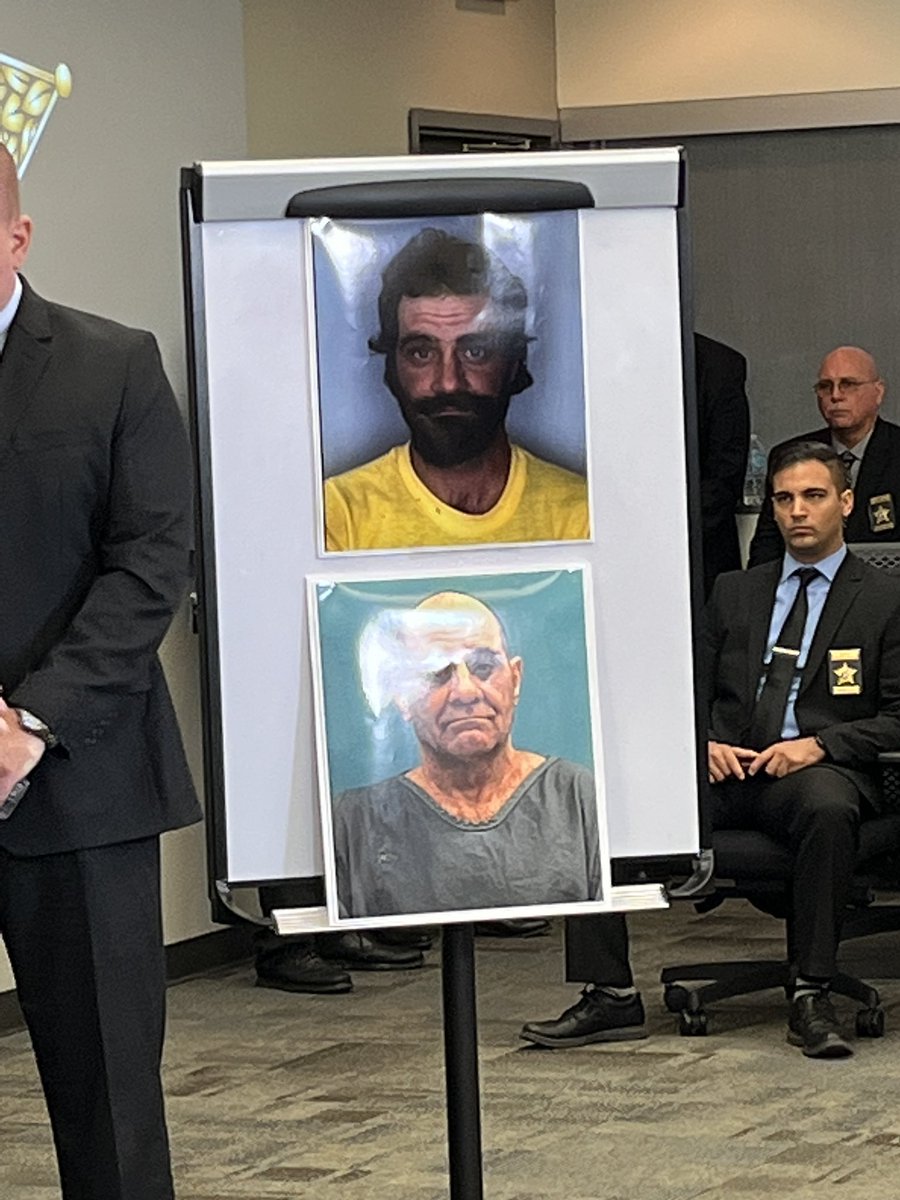 JLRINVESTIGATES's tweet photo. Authorities arrest Jeffrey Norman Crum for the murder &amp; kidnapping of 12-year-old Jennifer Odom.
Hernando County &amp; Pasco County Florida.
Case was unsolved for 30 years.
DNA nailed him.
I'm LIVE @ press conference.
WATCH 👇 
https://t.co/sqa2QC6DXv https://t.co/dZ9vKyQ49O