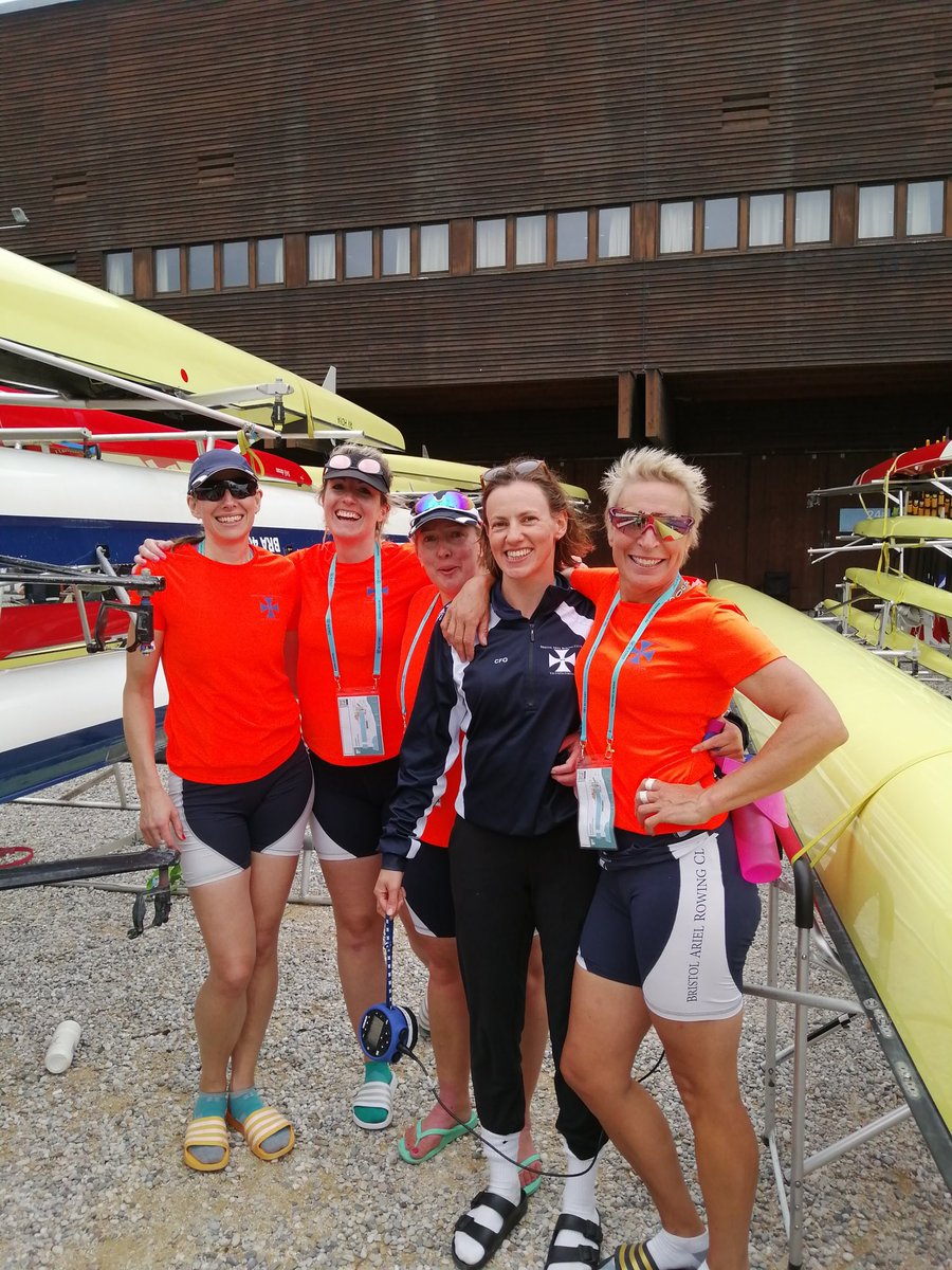 2nd place for the w.mas c 4+ today at Euro Masters Regatta! 👏 #rowinglife #euromasters #mastersrowing #bristolarielrc