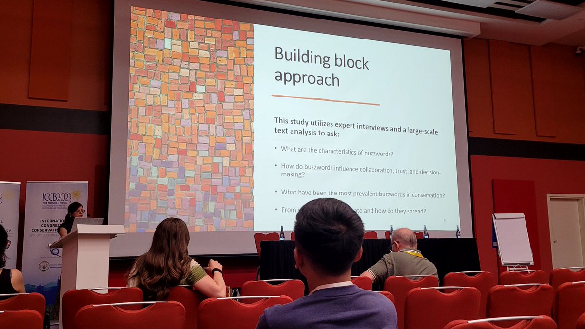 <a href="/k_claborn/">Kelly Claborn</a> presenting some of her great #PhD on buzz words @ICCB2023