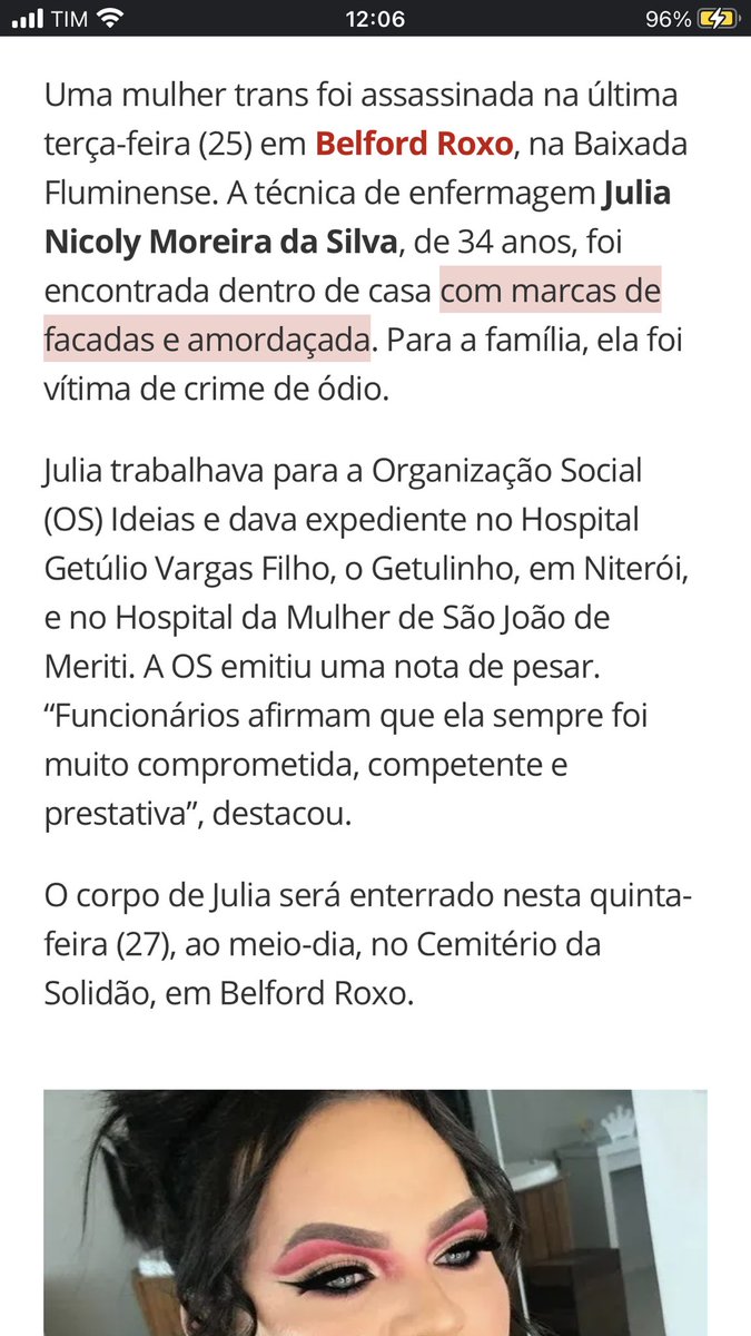 Brubrubender's tweet photo. Júlia era um ser humano! Morreu por ser uma mulher trans! Isso não te toca? https://t.co/eHi3mmk98B