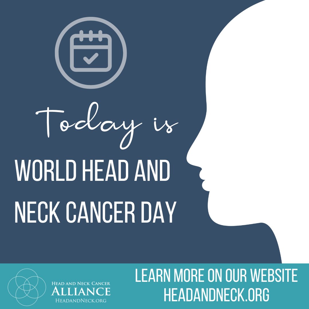 hncalliance's tweet photo. Today is World Head and Neck Cancer Day.  Head and Neck Squamous Cell Carcinoma is the leading cause of death and disability in many parts of the world. This awareness day seeks to provide education about this disease.  https://t.co/EKCnuFin0u https://t.co/8h1q1tN2CU