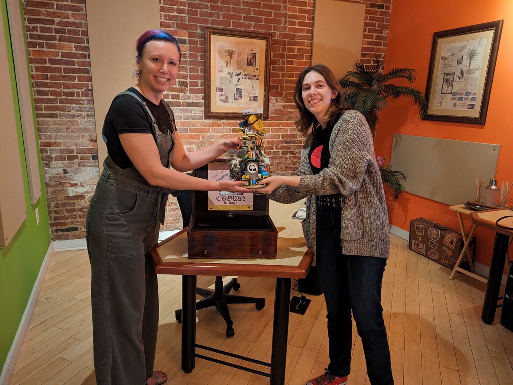 🏆️ Congratulations to our new Executive Producer, Olya Dougherty, for being selected as this month's Golden Anchor winner!  Olya was selected by June's winner, Cerebral Lounge's junior designer Bee Possidente. Bee chose the <a href="/chesapeakebay/">Chesapeake Bay Foundation</a> as their charity. Congrats, Olya &amp; Bee!