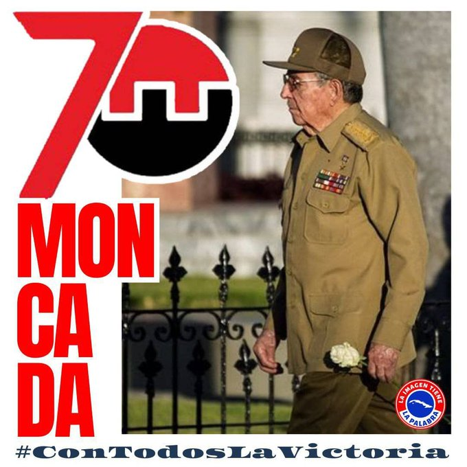 #ConTodosLaVictoria #70Moncada #CubaPorLaVida <a href="/cubacooperaven/">Brigada Médica Cubana en Venezuela</a> <a href="/MINSAPCuba/">Ministerio de Salud Pública de Cuba</a> <a href="/japortalmiranda/">José Angel Portal Miranda</a> <a href="/DcMedica/">Misión Médica Cubana en el Distrito Capital</a> <a href="/ErickMendezRod3/">ErickMendezRod</a> 
Siempre es 26. Victoria de las ideas.